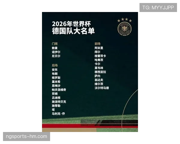 2026世界杯德国队阵容预测：谁将接班诺伊尔穆勒扛起日耳曼战车